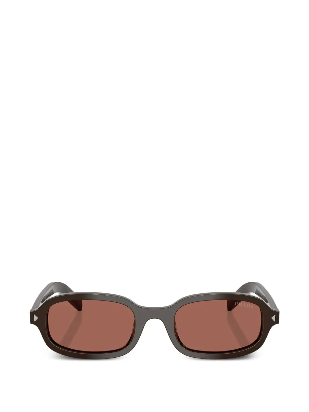 Prada Eyewear rectangle-frame sunglasses - Marrone