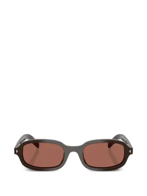 PRADA ブラウンラウンド型サングラス Prada Eyewear ラウンドフレーム サングラス | ブラウン | FARFETCH JP