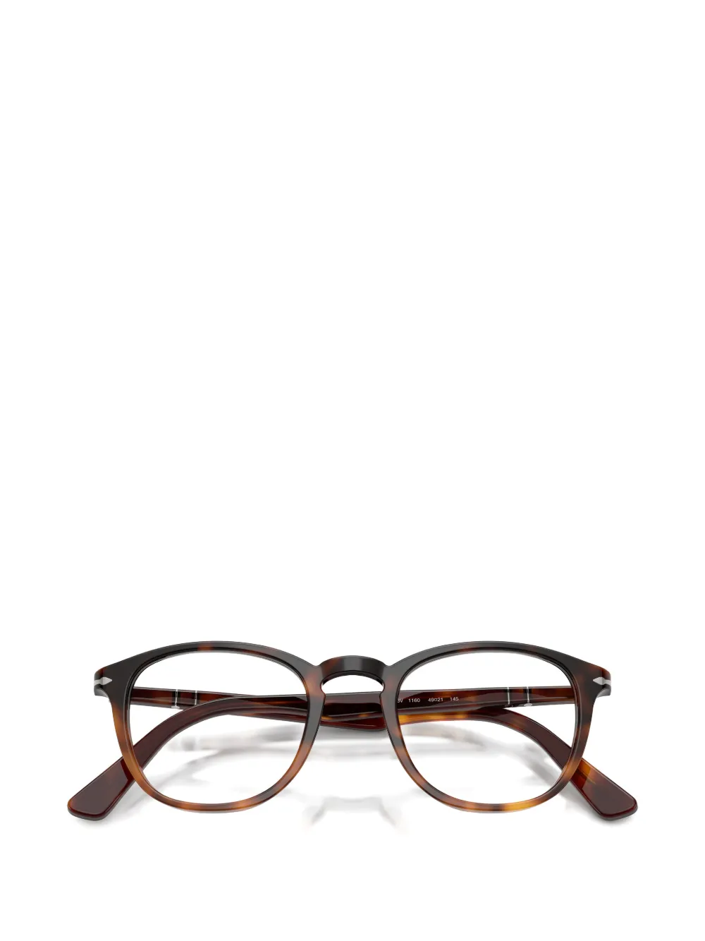 Persol Bril met vierkant montuur Bruin