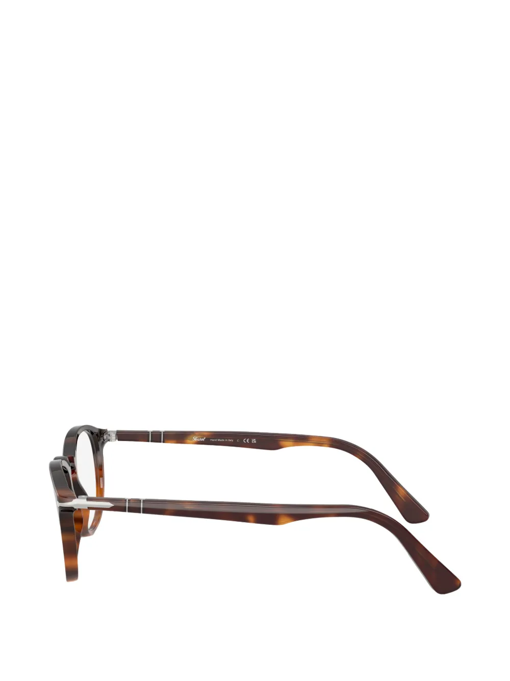 Persol Bril met vierkant montuur Bruin