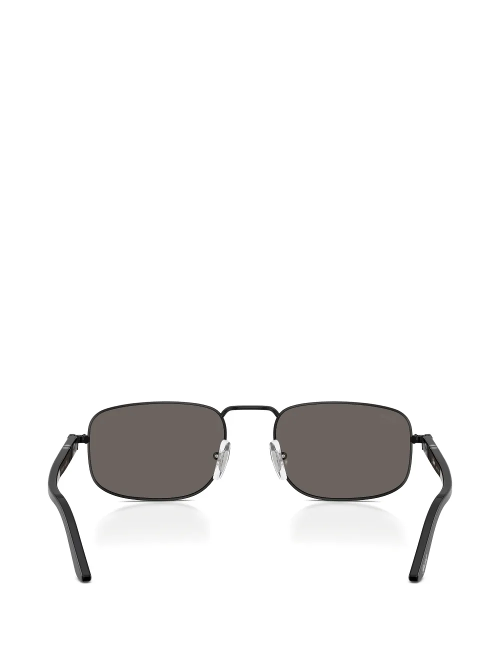 Persol Zonnebril met rechthoekig montuur Zwart