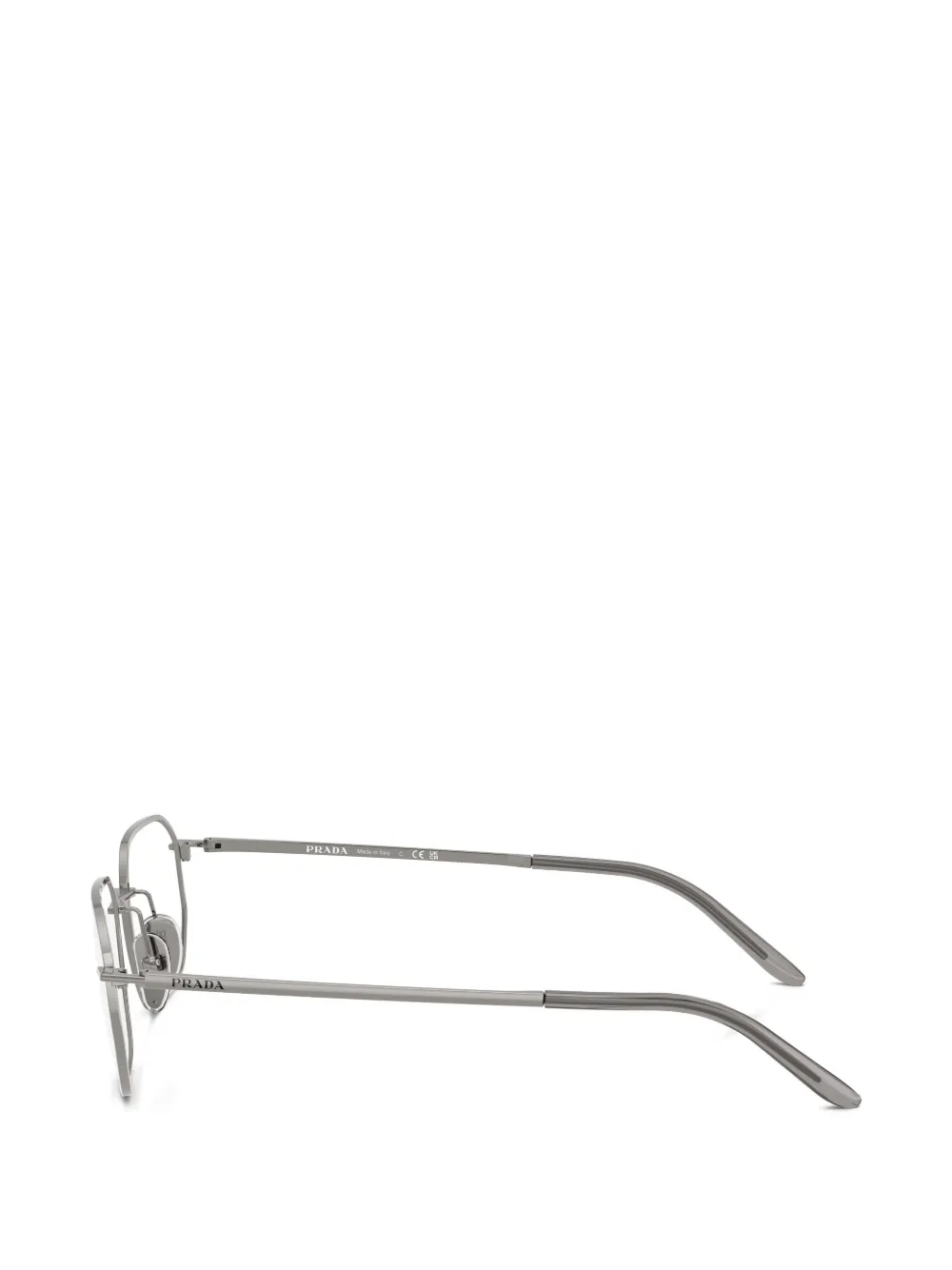 Prada Eyewear Bril met geometrisch montuur Grijs