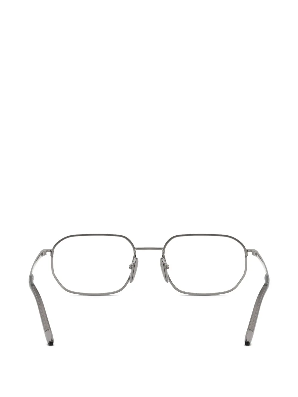 Prada Eyewear Bril met geometrisch montuur Grijs