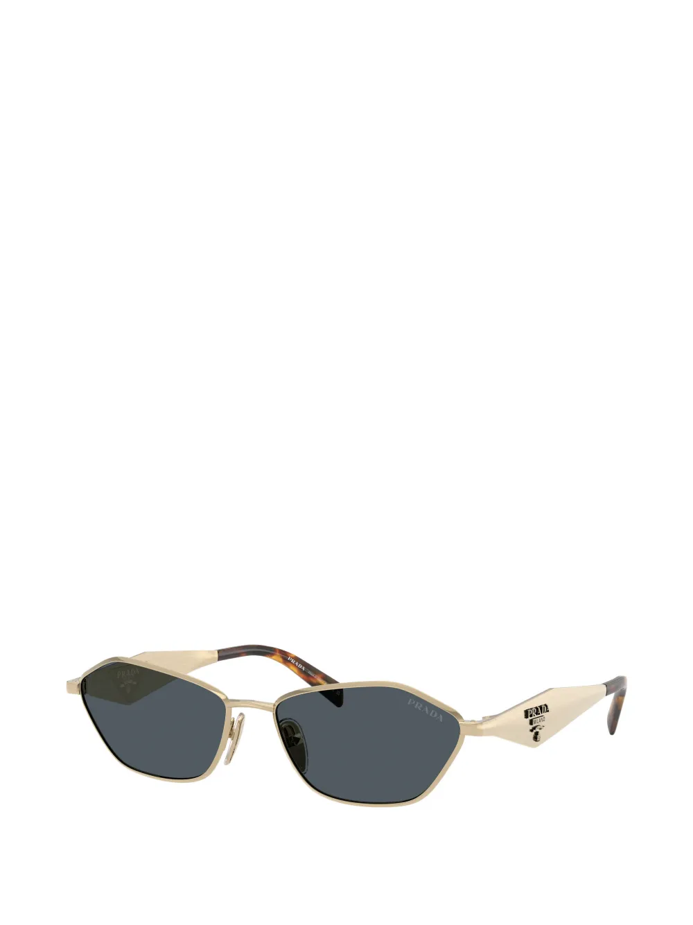 Prada Eyewear Zonnebril met geometrisch montuur Goud