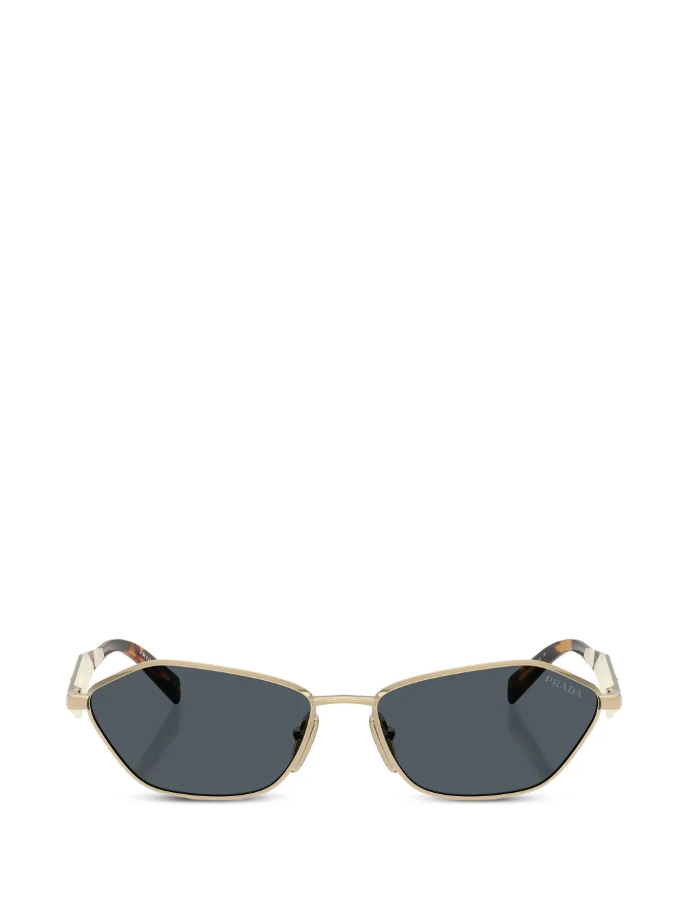 Prada Eyewear geometric-frame sunglasses - Oro