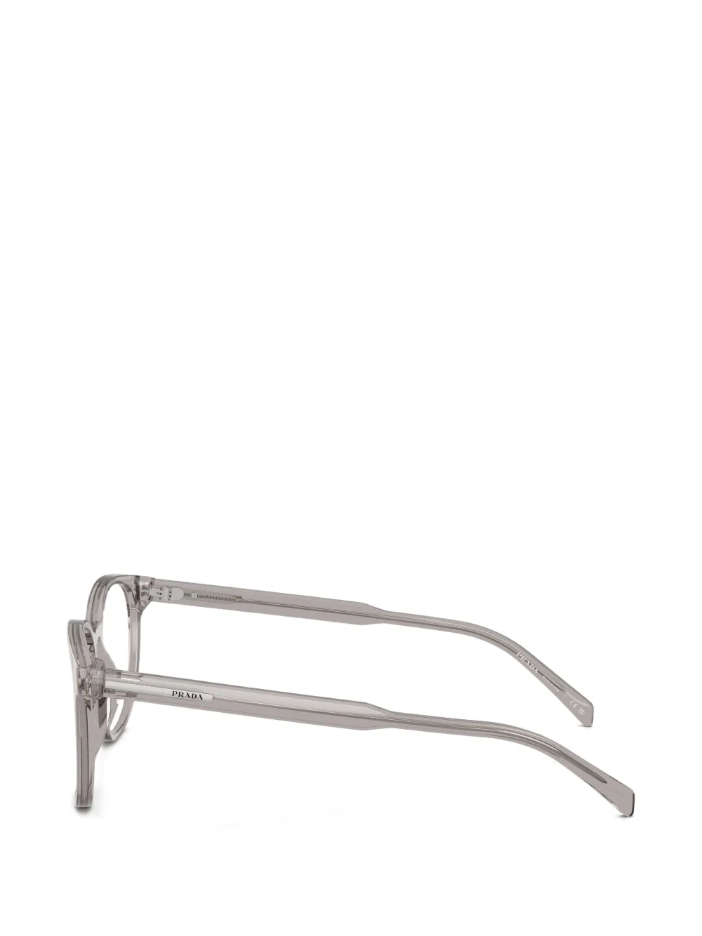 Prada Eyewear Bril met rond montuur Grijs