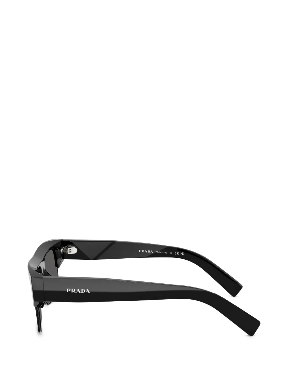 Prada Eyewear Zonnebril met vierkant montuur Zwart