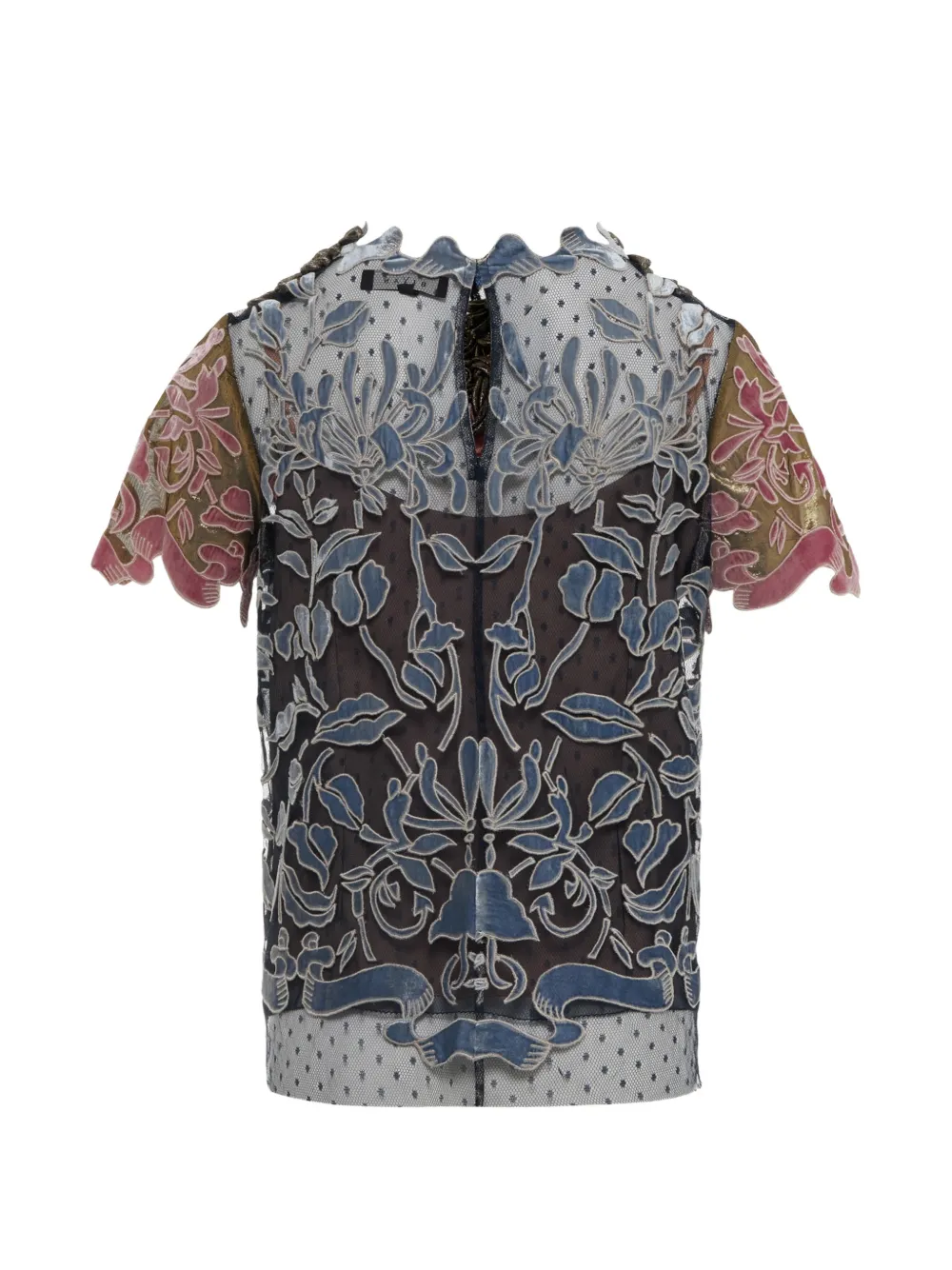 Biyan Saluna blouse met bloemenprint Zwart