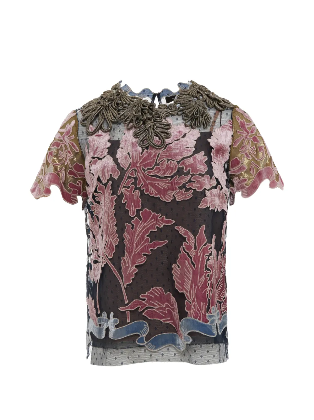 Biyan Saluna floral-print blouse - Black