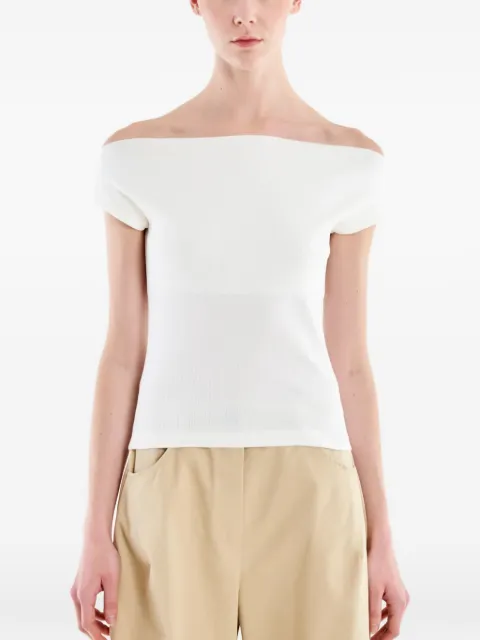 VICOLO off-the-shoulder ribbed top