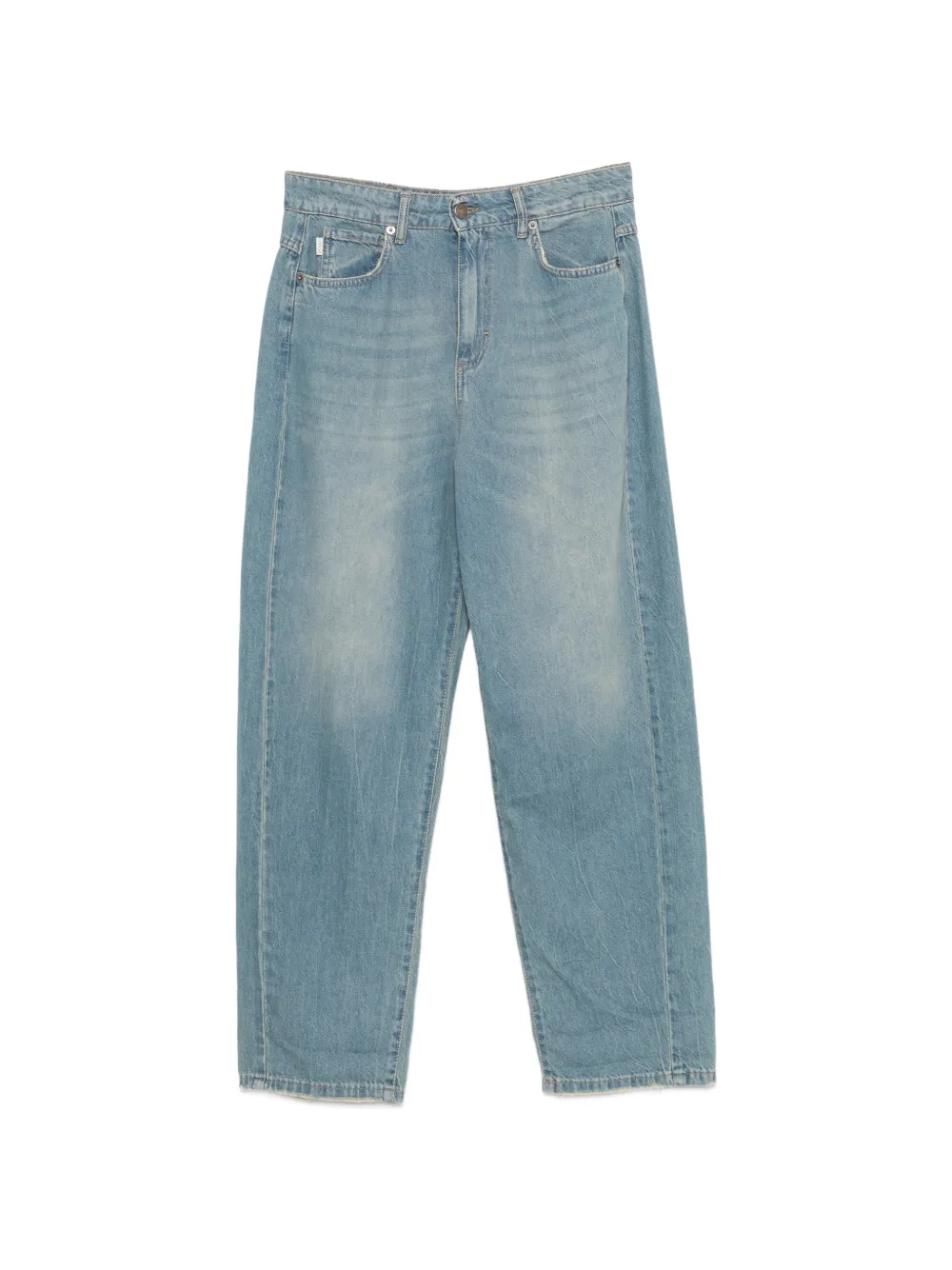 VICOLO faded-effect straight-leg jeans - Blu