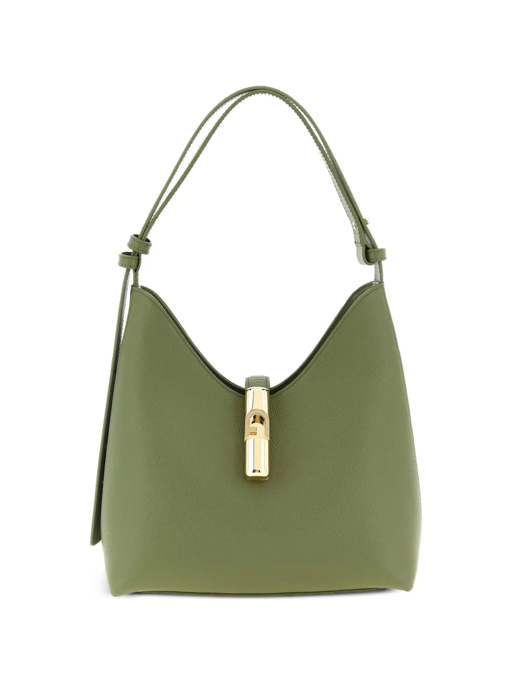 Furla Goccia leather shoulder bag - Grün