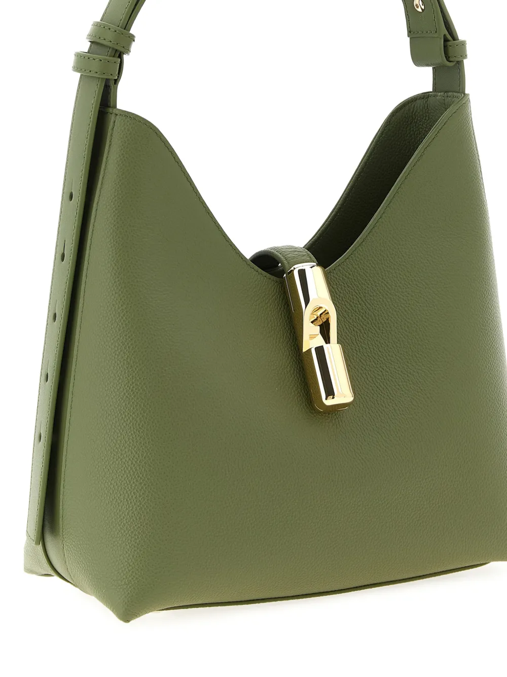 Furla Goccia leren schoudertas Groen