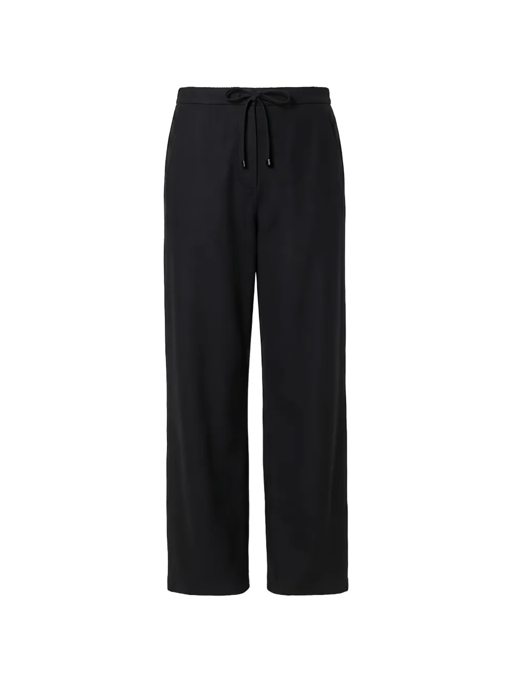 Max Mara drawstring straight-leg trousers - Black