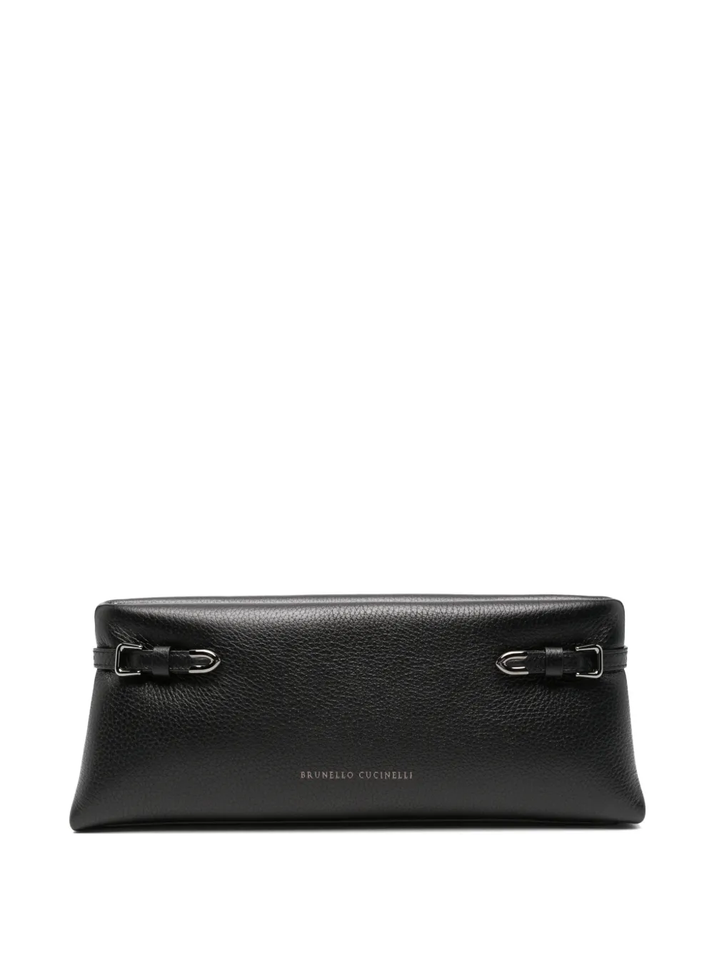Brunello Cucinelli leather clutch bag - Nero