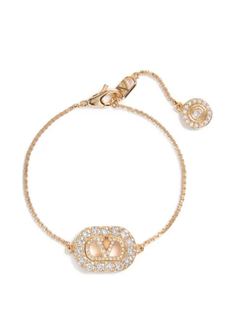 Valentino Garavani pulsera VLogo Signature de metal con cristal de Swarovski®