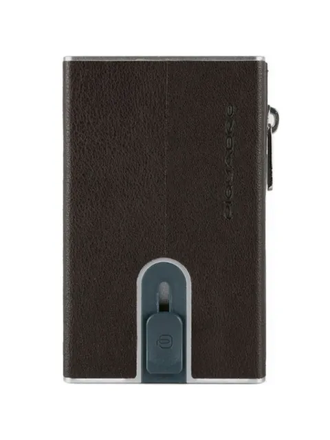 PIQUADRO pop-up leather wallet