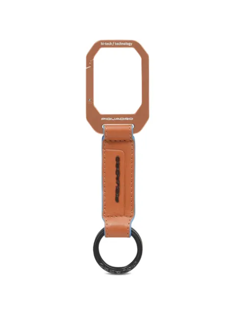 PIQUADRO leather carabiner keyring
