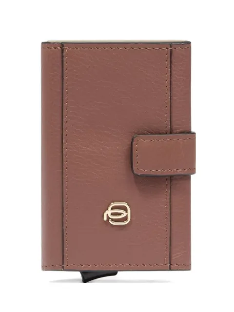 PIQUADRO pop-up leather card holder