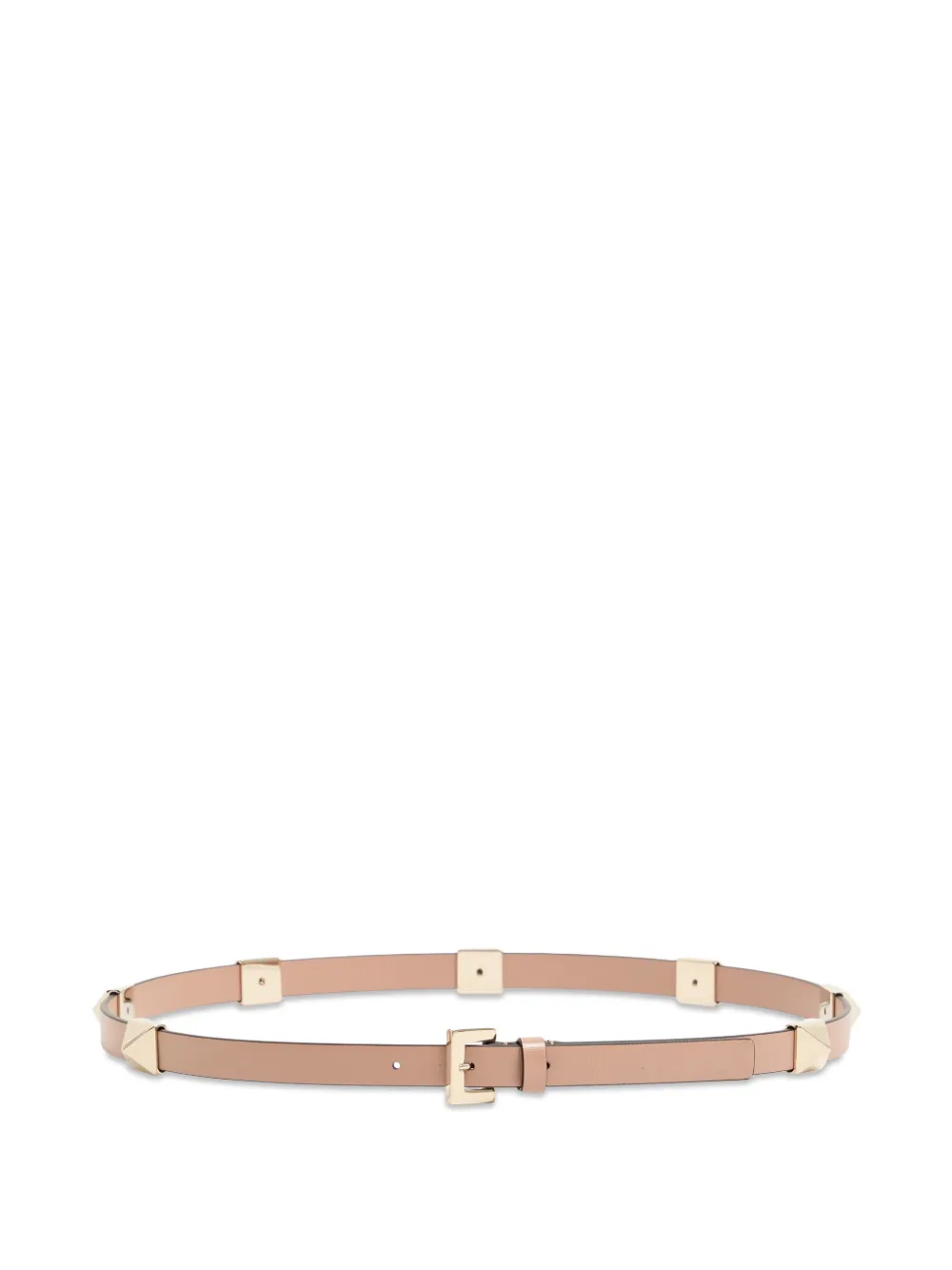 Valentino Garavani Rockstud Fierce shiny calfskin belt 15mm - Rosa