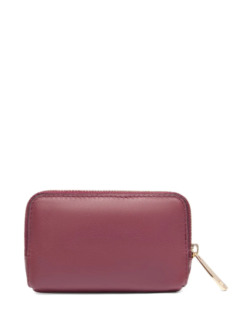 PIQUADRO Leren sleutelhanger met logoplakkaat Rood