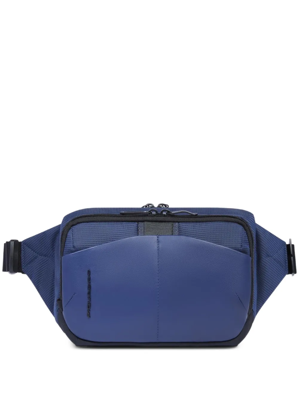 PIQUADRO logo-lettering mesh belt bag - Blu