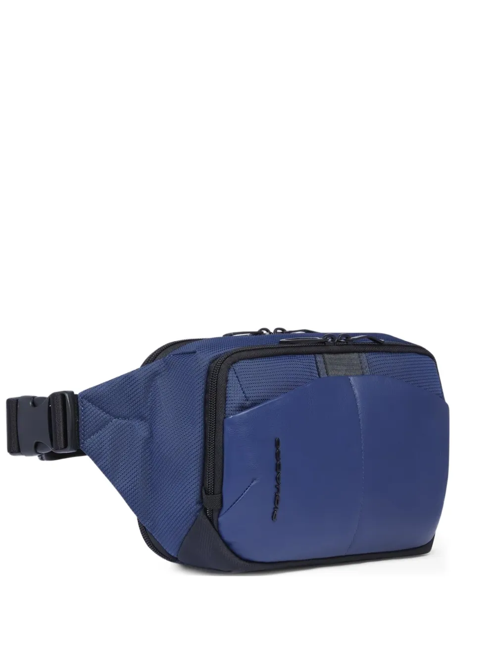 PIQUADRO Mesh heuptas met logoprint Blauw
