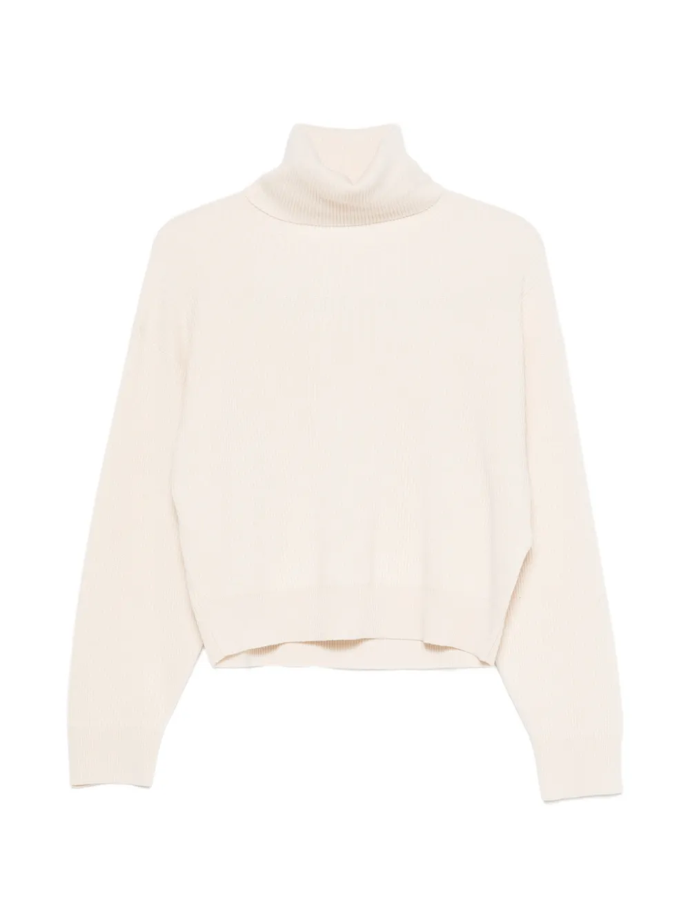 Brunello Cucinelli ribbed roll-neck sweater - White