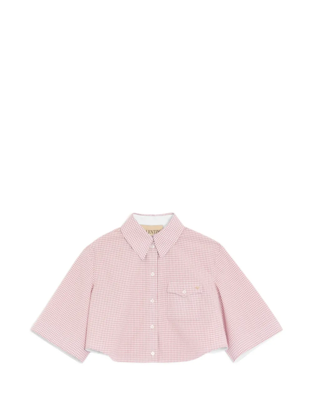Valentino Garavani shirt with checked-pattern - Rosa