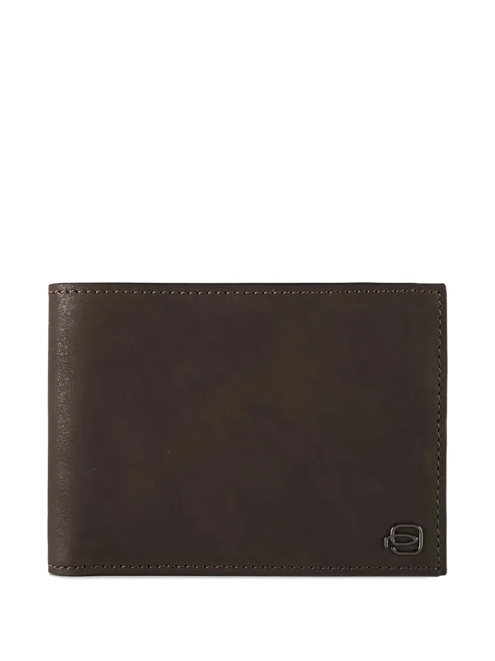 Piquadro Leather Bifold Wallet In Brown