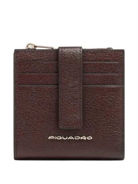 PIQUADRO grained leather cardholder