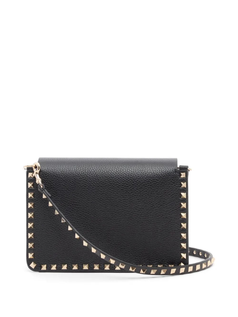 Valentino Garavani Rockstud kleine shopper van korrelig kalfsleer Zwart
