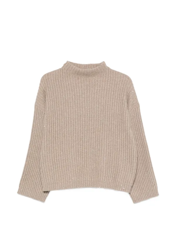 Brunello Cucinelli スパンコール セーター | ニュートラル | FARFETCH JP