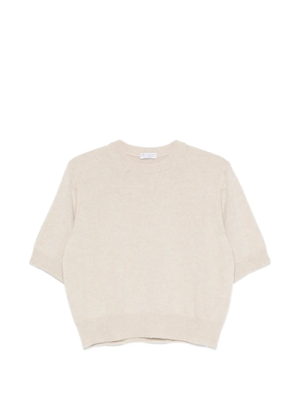 Brunello Cucinelli short-sleeve sweater - Neutrals