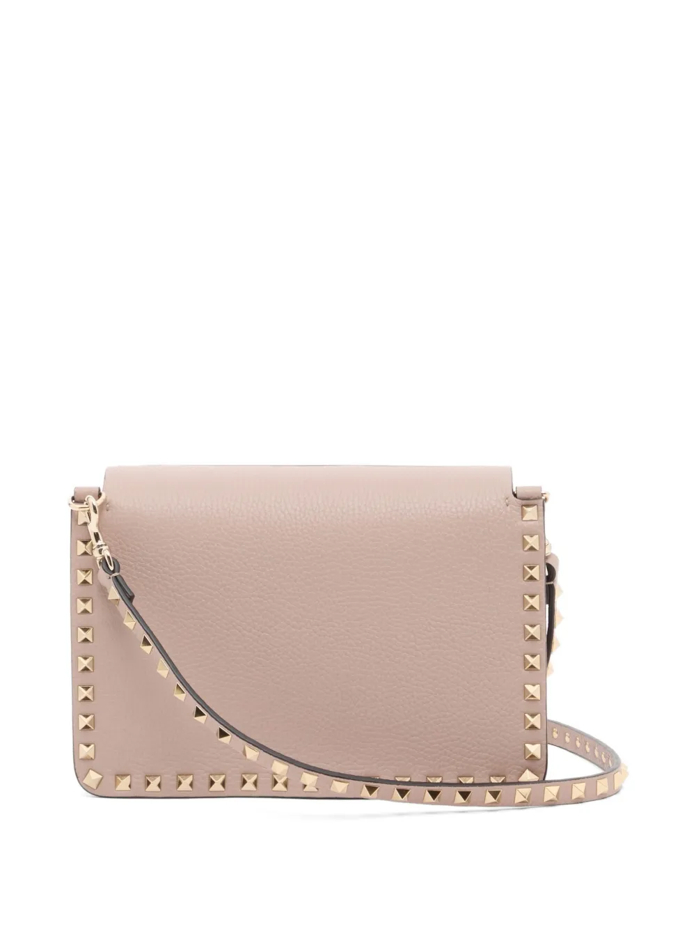 Valentino Garavani Rockstud kleine shopper van korrelig kalfsleer Roze