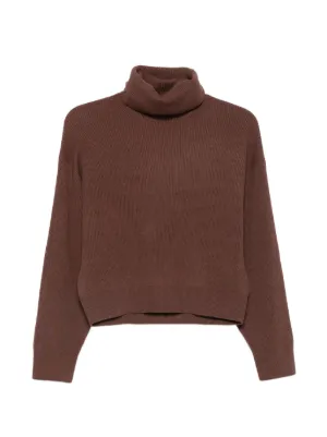 Brunello Cucinelli crew-neck Sweater | Brown | FARFETCH SG