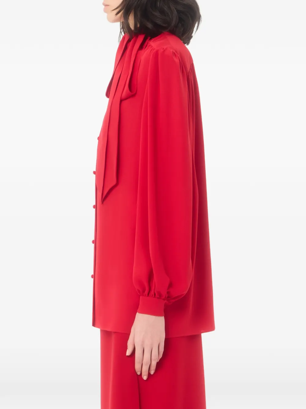 Valentino Garavani Blouse met strik Rood