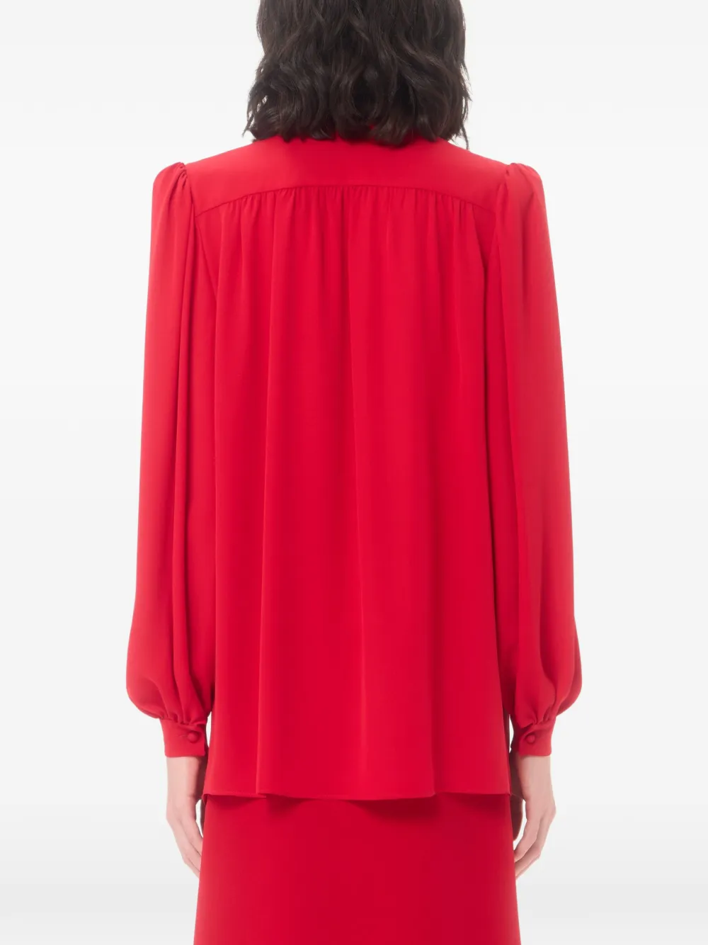 Valentino Garavani Blouse met strik Rood