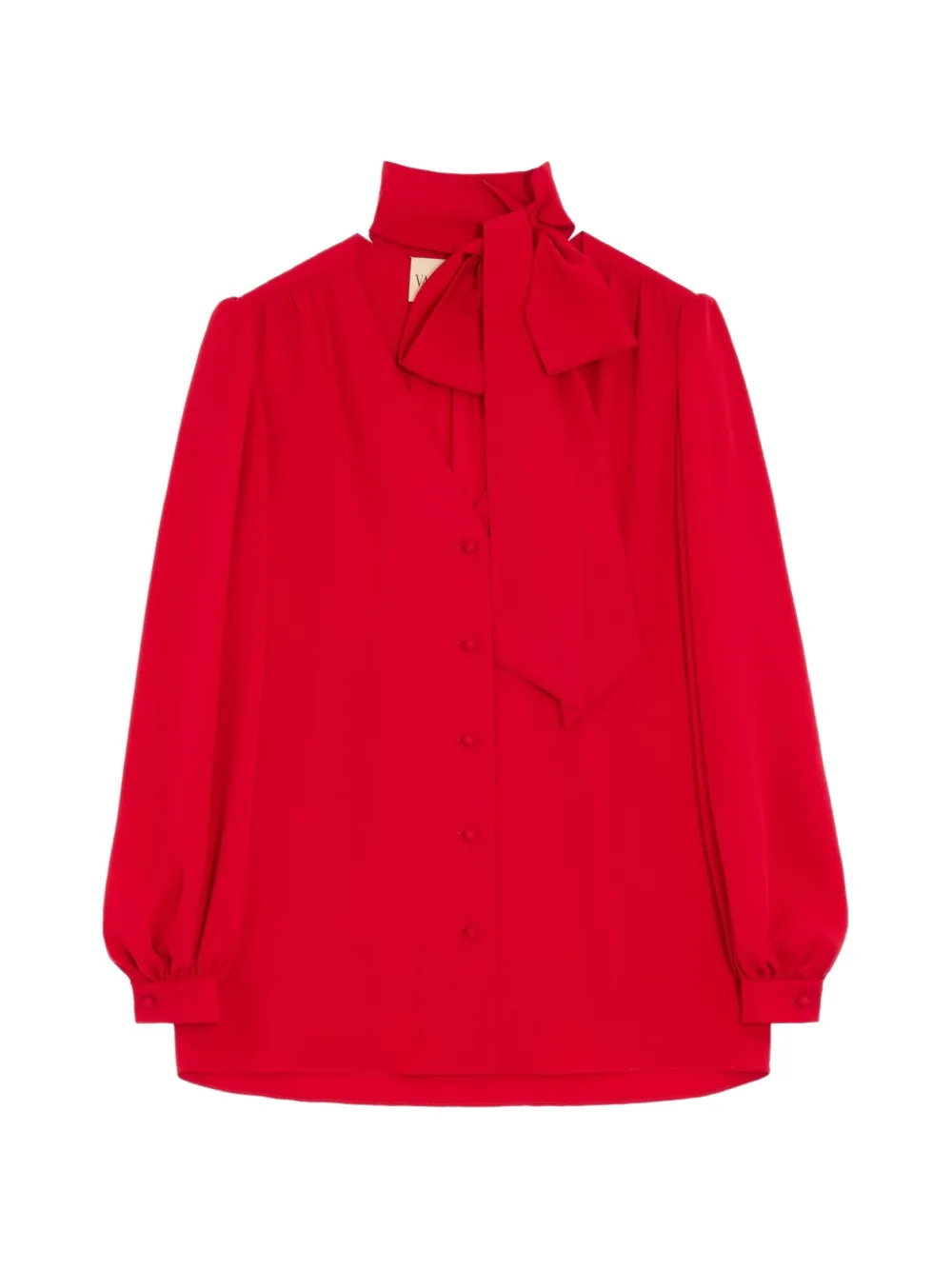 Valentino Garavani chemise à col lavallière - Rouge Valentino Garavani chemise à col lavallière - Rouge