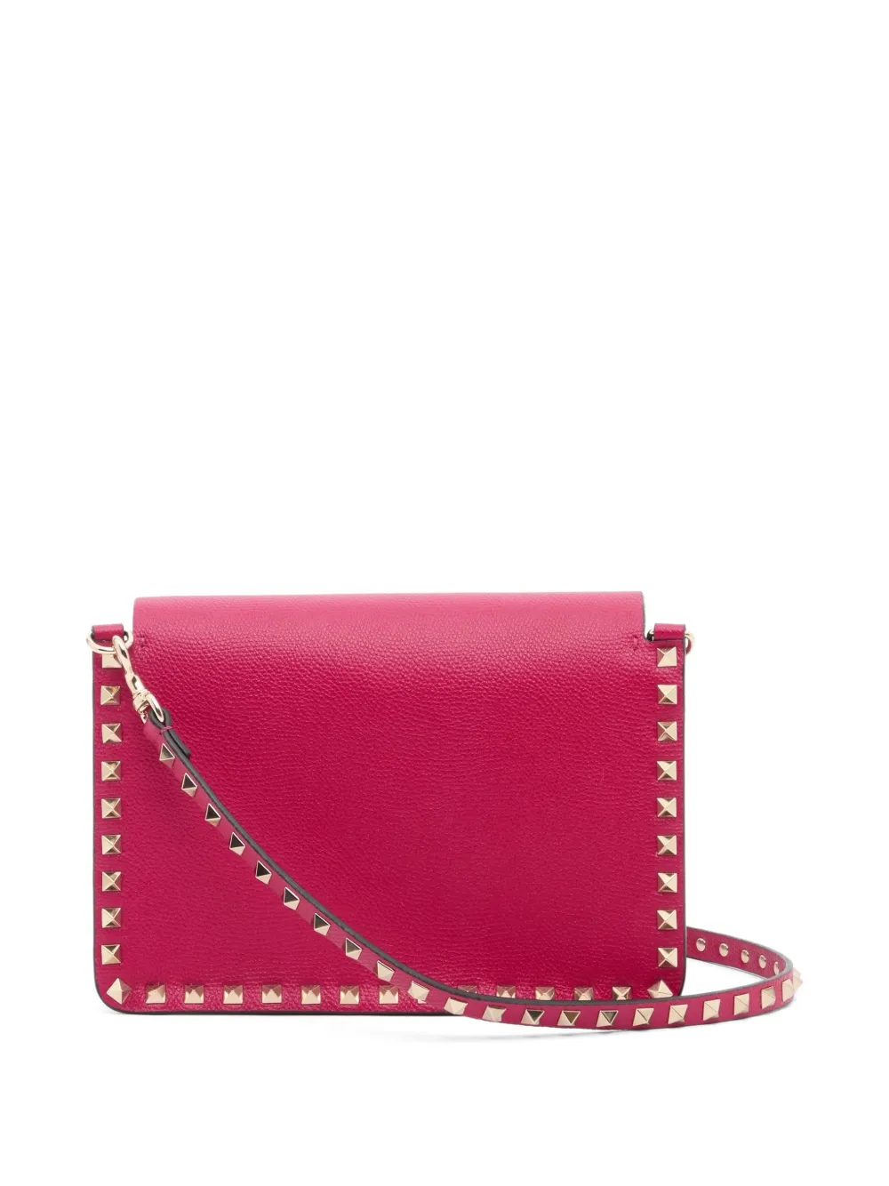 Valentino Garavani Rockstud kleine shopper van korrelig kalfsleer Roze