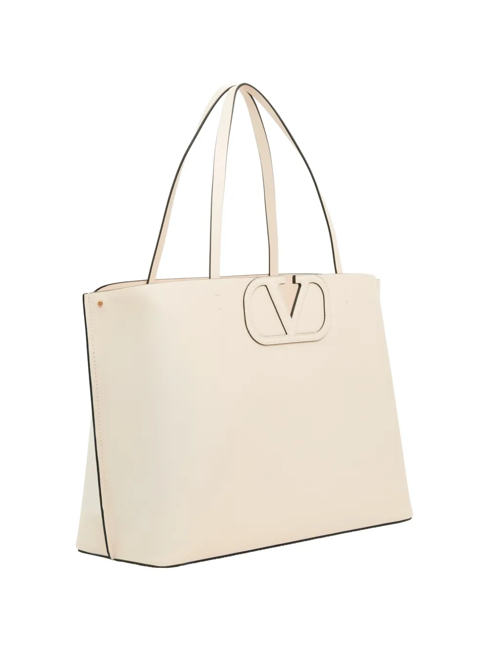 Valentino Garavani Fill Me kalfsleren shopper Wit