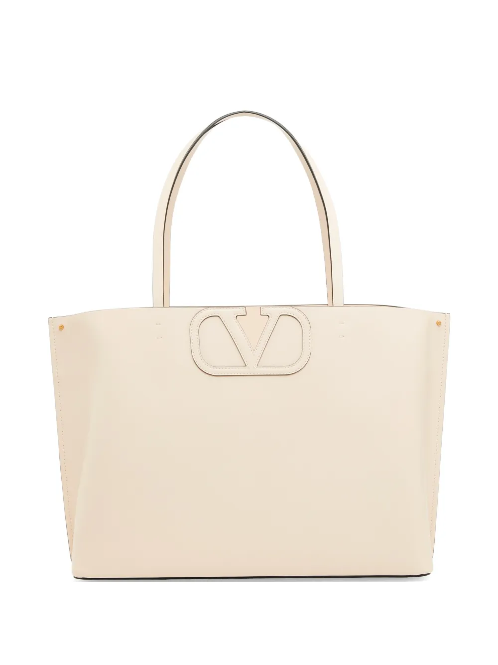 Valentino Garavani Borsa shopper Fill Me in pelle di vitello - Bianco