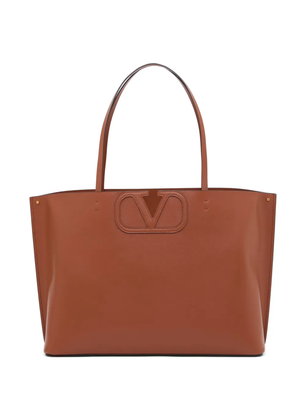 Valentino Garavani Borsa shopper Fill Me in pelle di vitello - Marrone