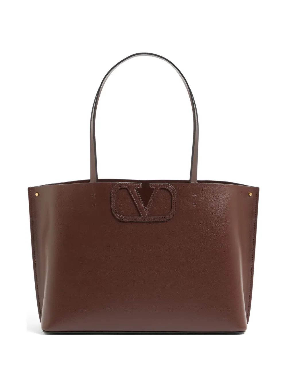 Valentino Garavani Fill Me small calfskin shoulder bag - Marrone
