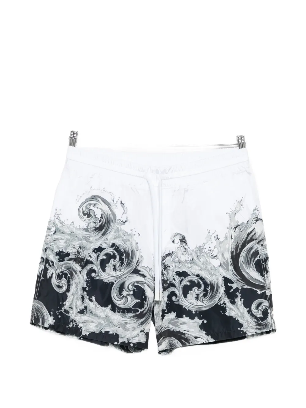 Versace Jeans Couture baroque-print drawstring shorts - Weiß