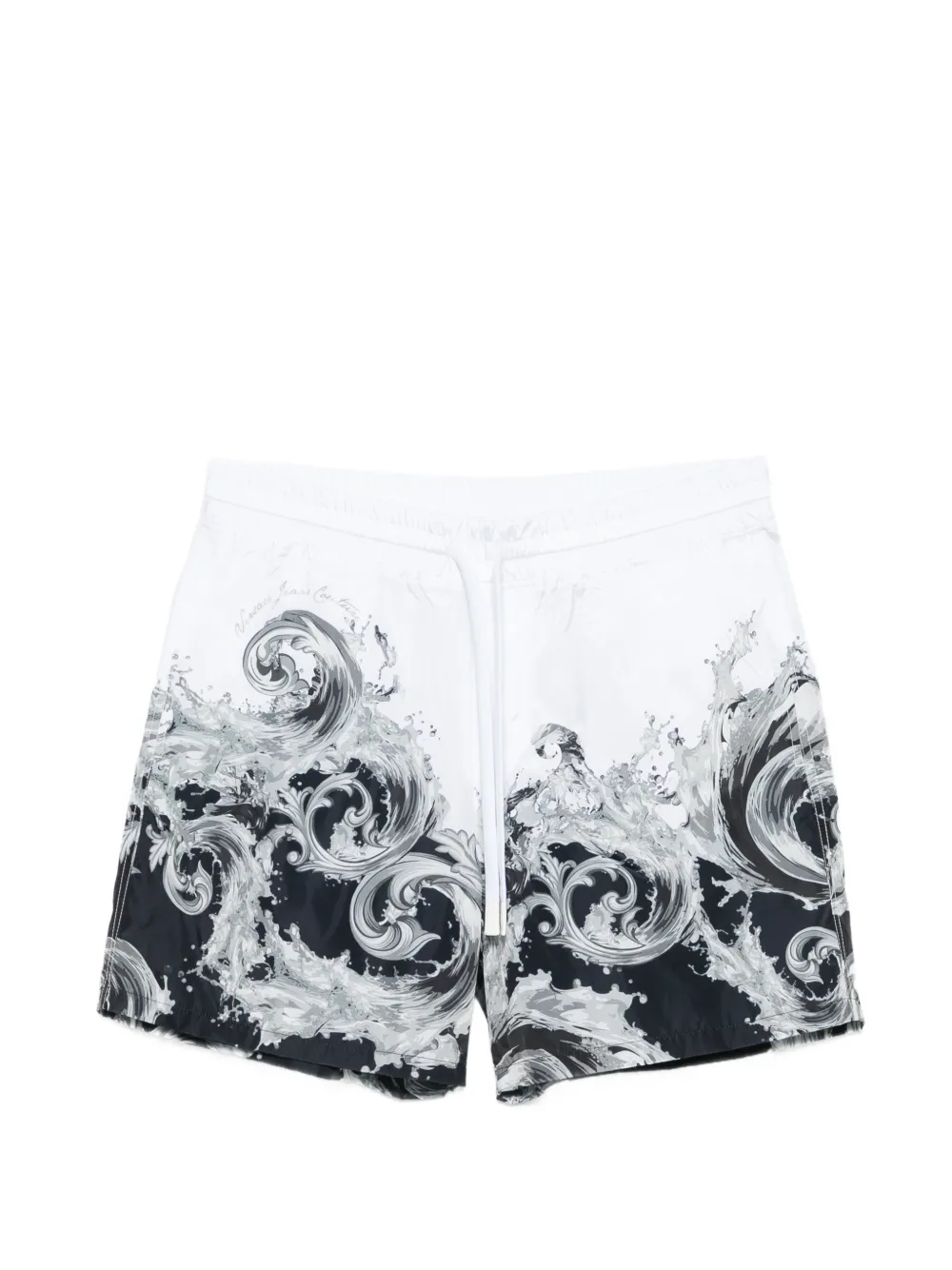Versace Jeans Couture baroque-print drawstring shorts - Weiß