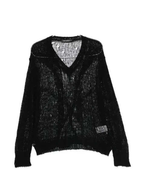 OUR LEGACY distressed-effect open-knit sweater
