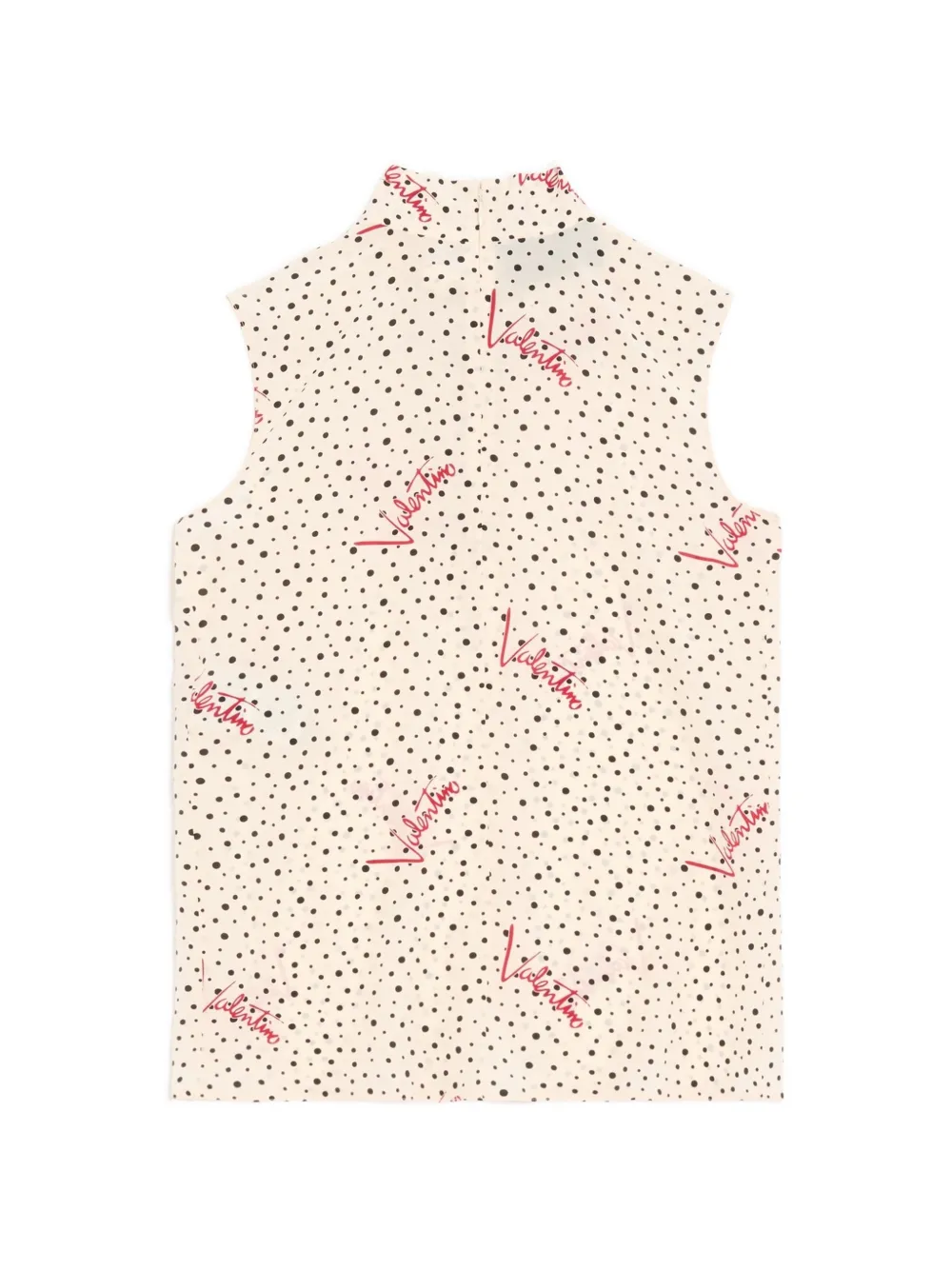 Valentino Garavani Plus De Pois crêpe de chine blouse Beige