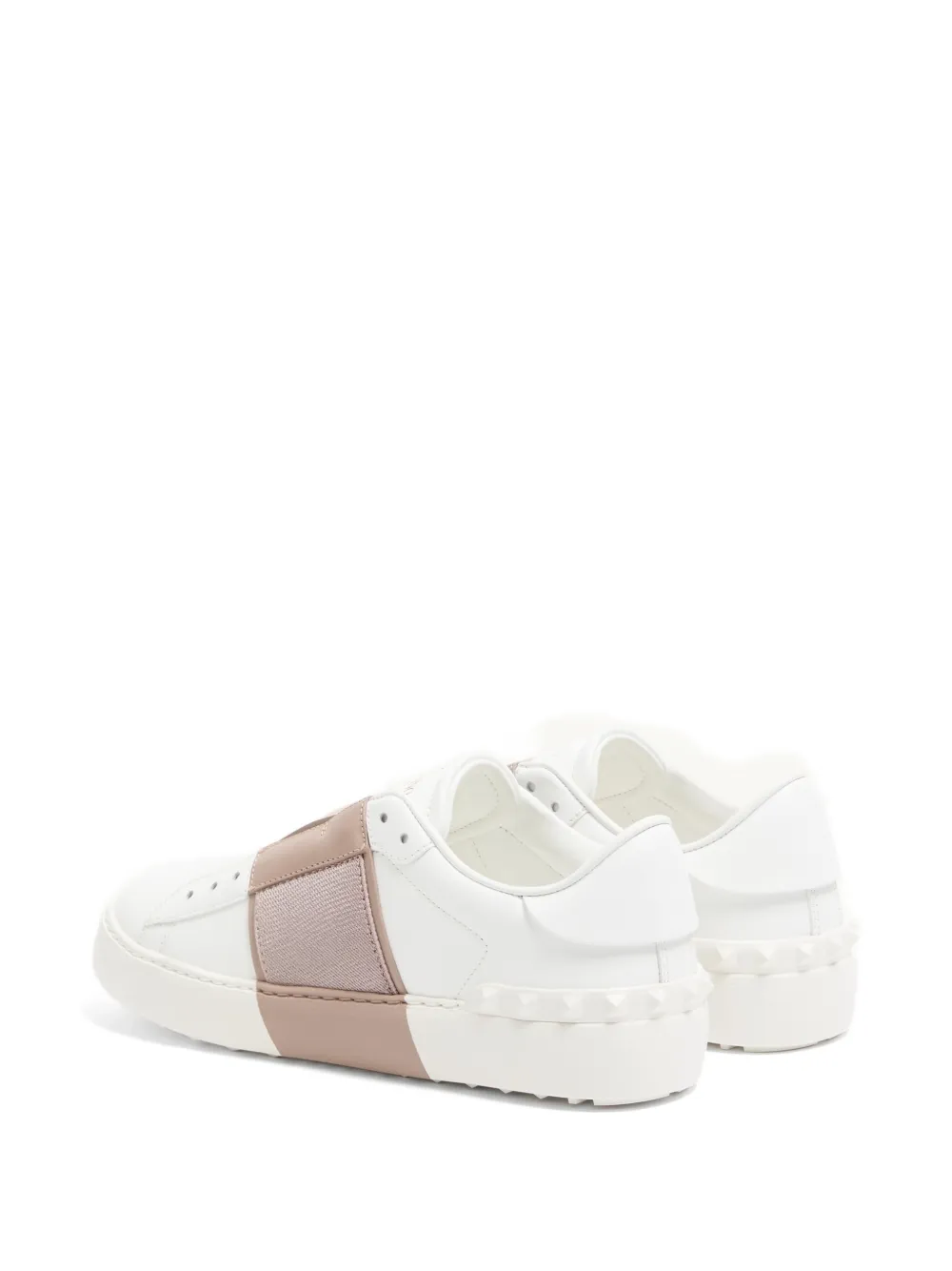 Valentino Garavani Open Tie-Up nappa leren sneakers Wit