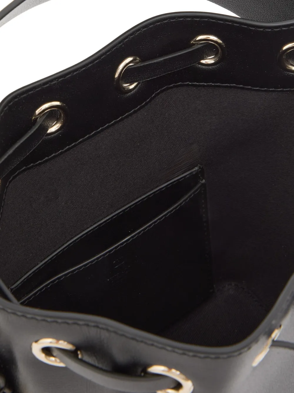 Valentino Garavani VLogo Walk bucket-tas in kalfsleer Zwart